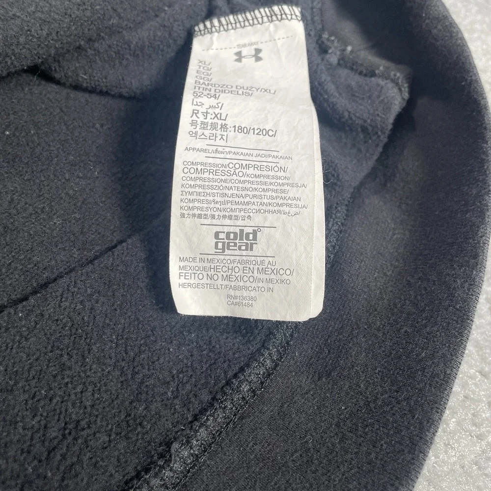 Under Armour‎ Colorado Rockies Hoodie Sweatshirt Mens XL Black Fleece Big Logo